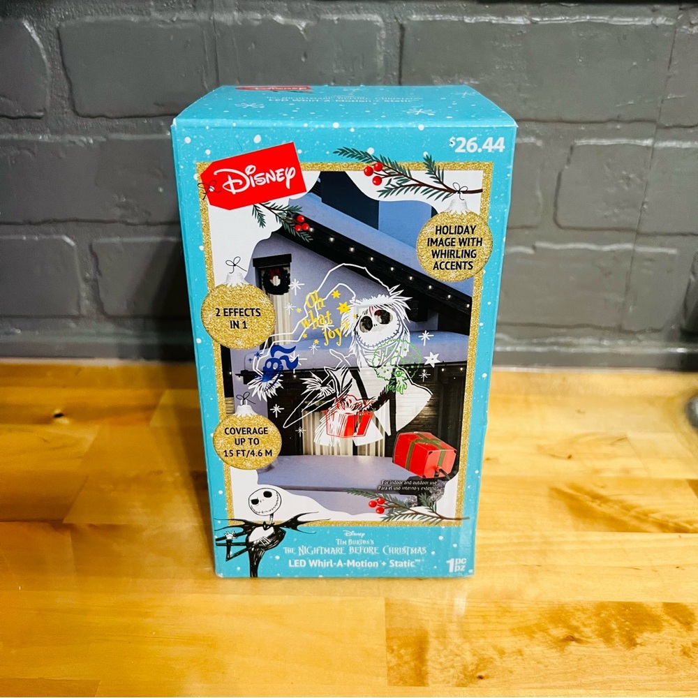 New in Box Lightshow Projection Whirl A Motion The Nightmare Before Christmas